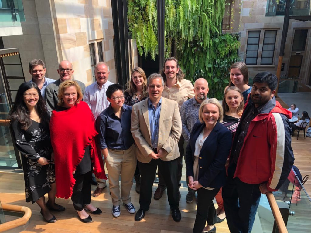 ABV staff (L R) Program Manager and Thu Tran and ABV CEO Liz Mackinlay with the host organisations staff and CSC Australia team